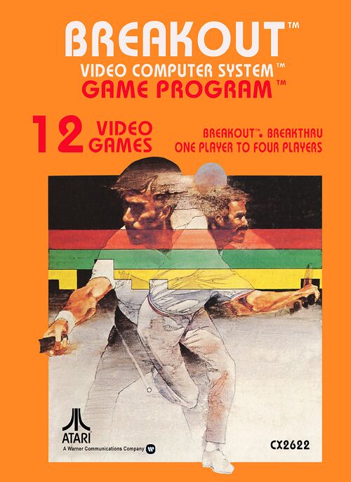 Breakout Text Label - Atari 2600