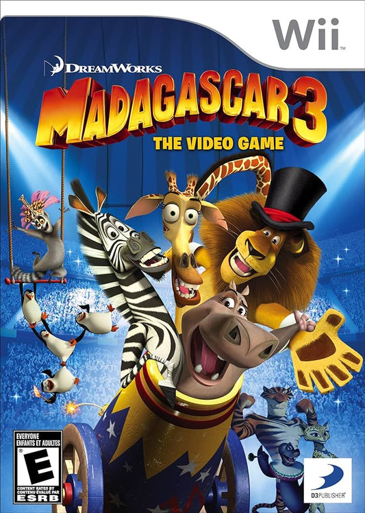 Madagascar 3: The Video Game - Nintendo Wii Original