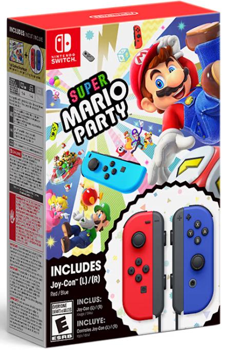 Super mario party + red & blue joy-con bundle - Controllers