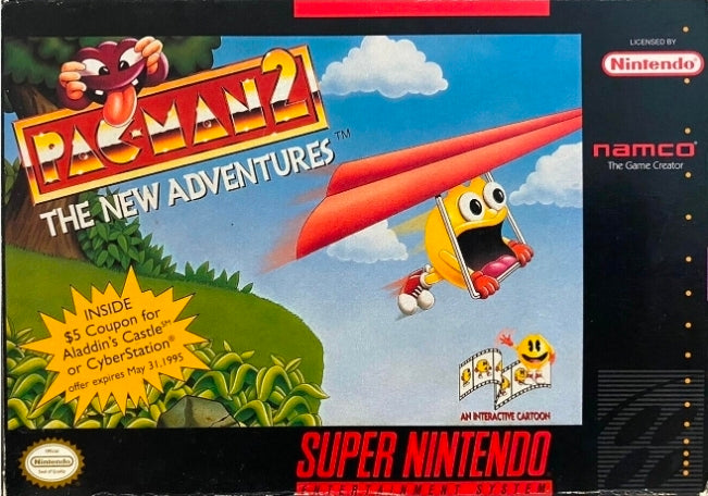 Pac-Man 2 The New Adventures Holographic Cover - Super Nintendo