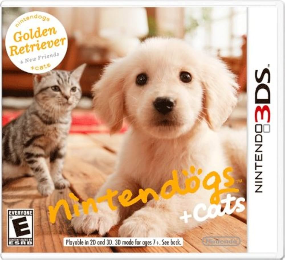 nintendogs and cats golden retriever - nintendo 3ds