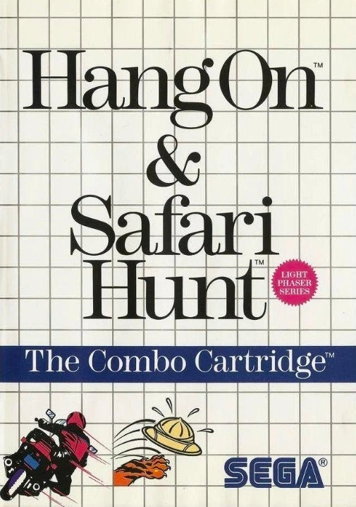 Hang on & safari hunt - Sega master
