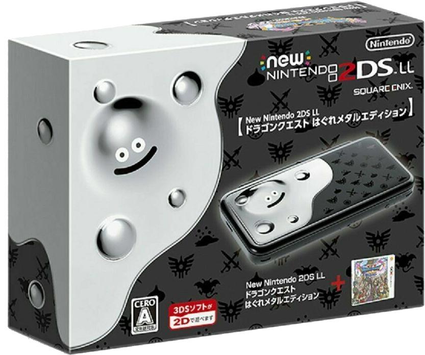 Console New Nintendo 2DS LL Dragon Quest Liquid Metal Slime Edition - Nintendo 3DS