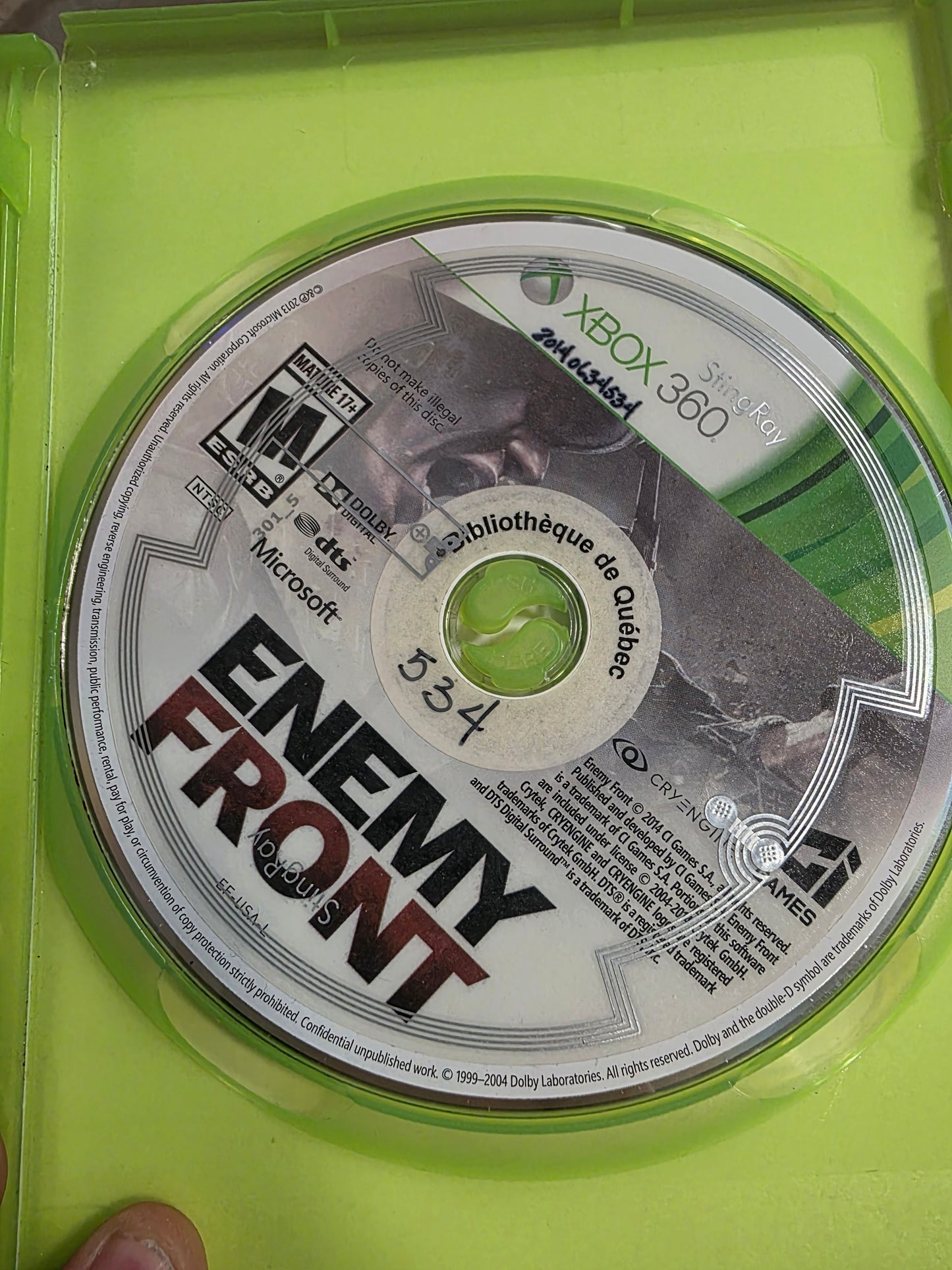Enemy Front - Xbox 360