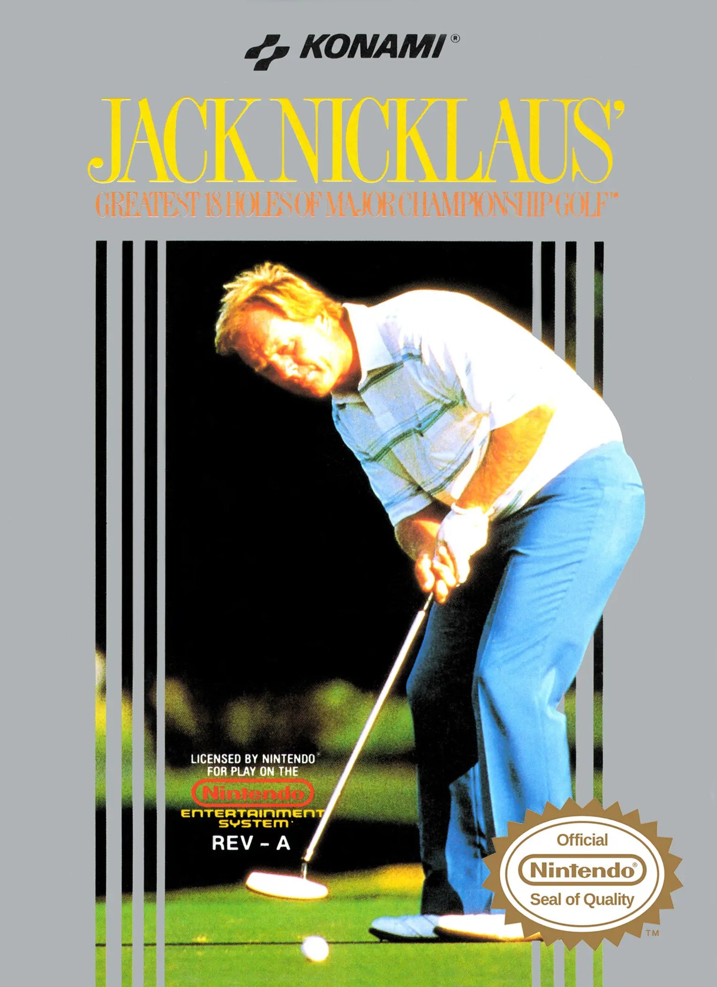 Jack Nicklaus' Greatest 18 Holes of Major Championship Golf - nes nintendo