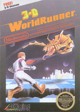 The 3-D Battles of WorldRunner - nes nintendo