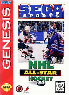 NHL All-Star Hockey 95 - Sega Genesis