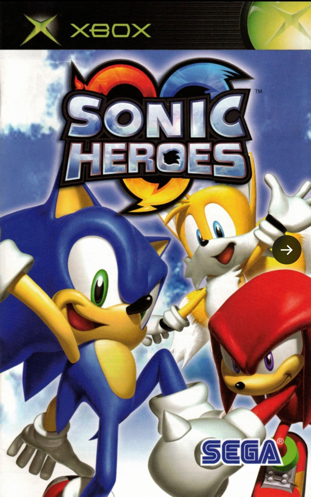 Sonic Heroes - Xbox Original