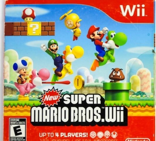 New Super Mario Bros Cardboard Sleeve - Nintendo Wii Original