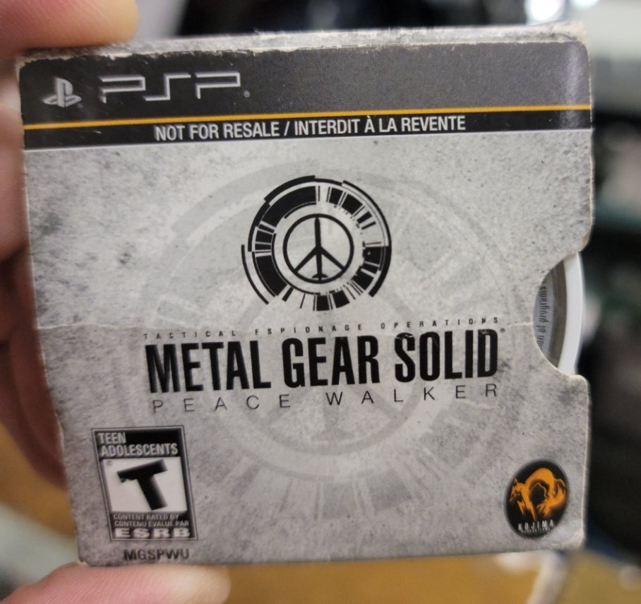 Metal Gear Solid Peace Walker - Sony PSP