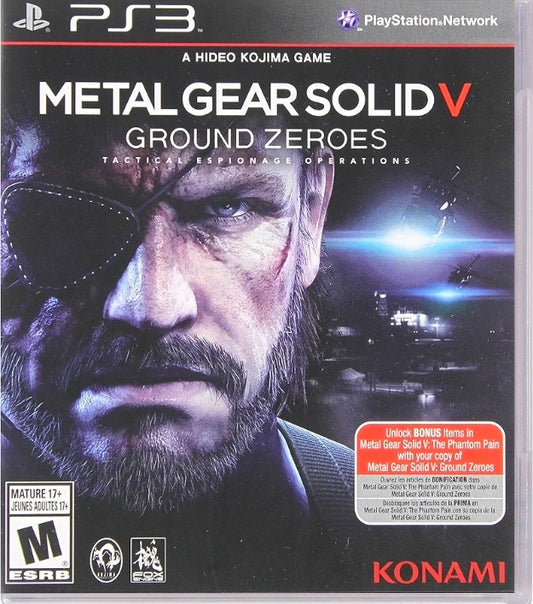 Metal Gear Solid 5 Ground Zeroes - Playstation 3