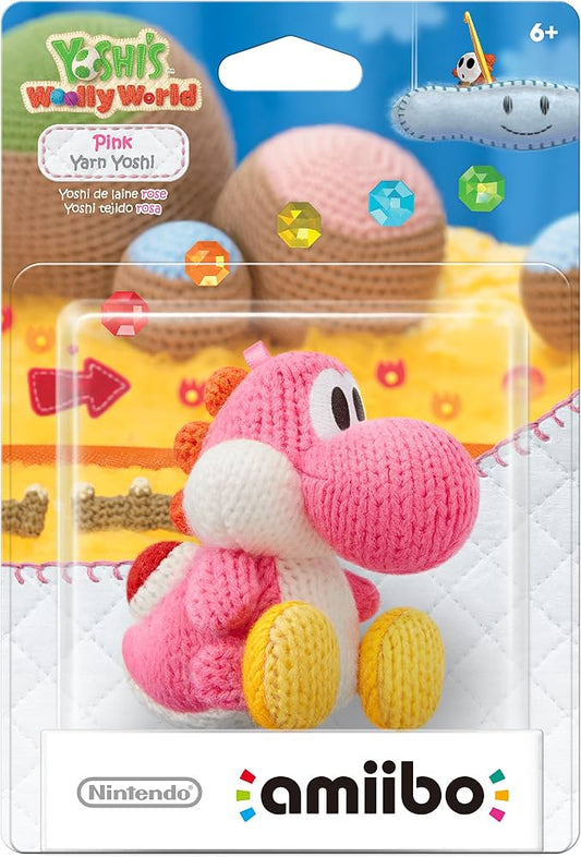 Yarn Yoshi Pink - Amiibo