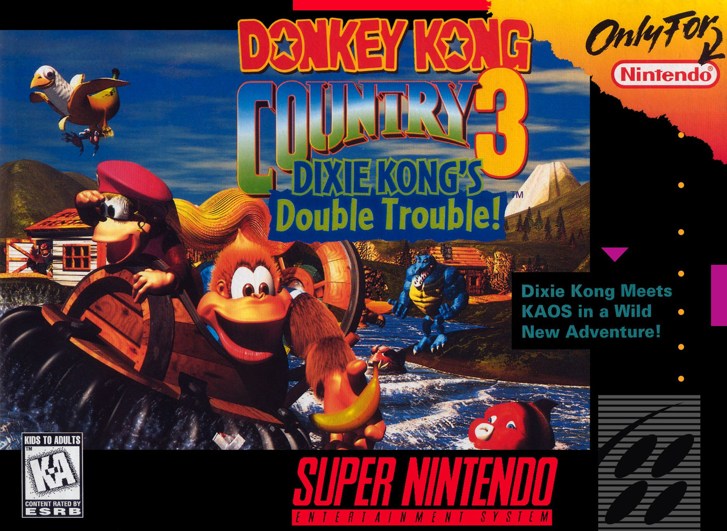 Donkey Kong Country 3: Dixie Kong's Double Trouble - Super Nintendo