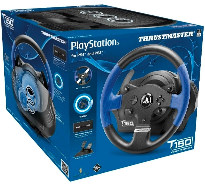 thrustmaster t150 racing wheel & pedals ps3 ps4 pc force divers