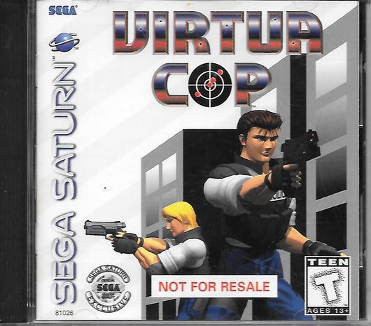Virtua Cop Sega Saturn Small Case Not For Resale - Sega Saturn