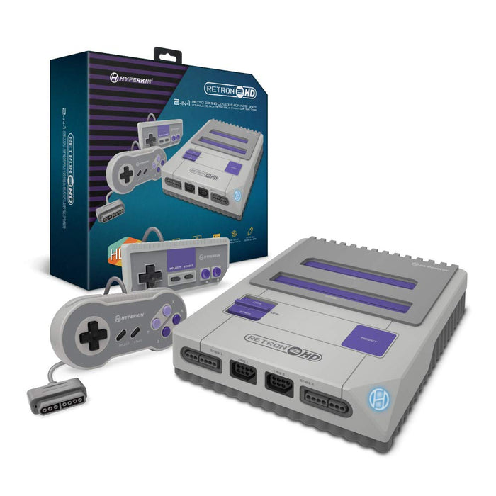 Console Hyperkin Retron 2 HD Gaming Console for NES®/ Super NES®/ Super Famicom™ (Gray) - Autres