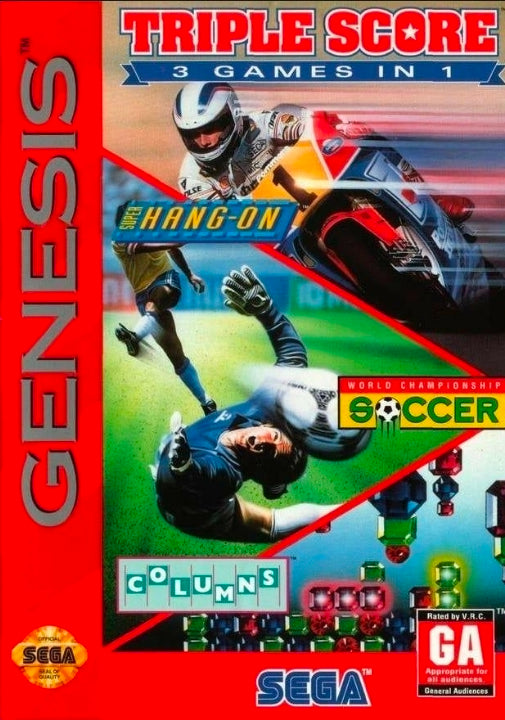 Triple SCORE 3 Games In 1 - Sega Genesis