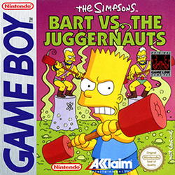 simpsons bart vs the juggernauts game boy