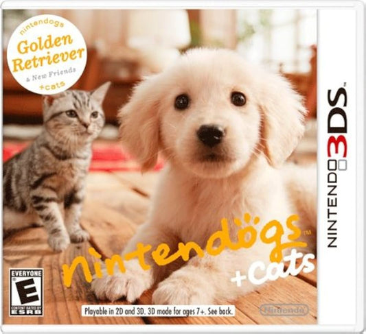 nintendogs and cats golden retriever - nintendo 3ds