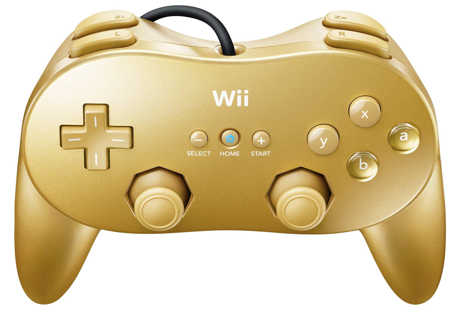 Gold Wii Classic Controller Pro - Nintendo Wii