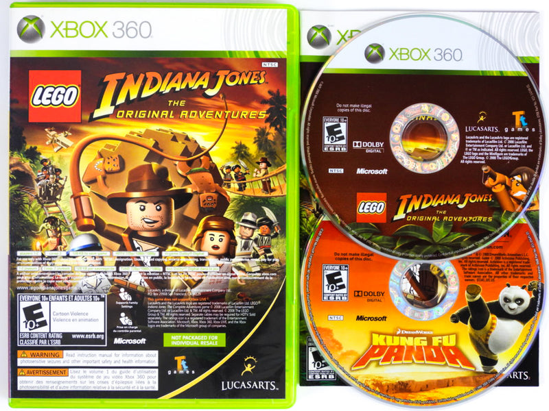 Lego Indiana Jones & Kung Fu Panda Dual Pack - Xbox 360