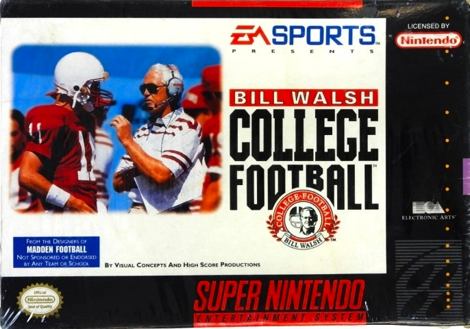 Bill Walsh College Football - Super Nintendo