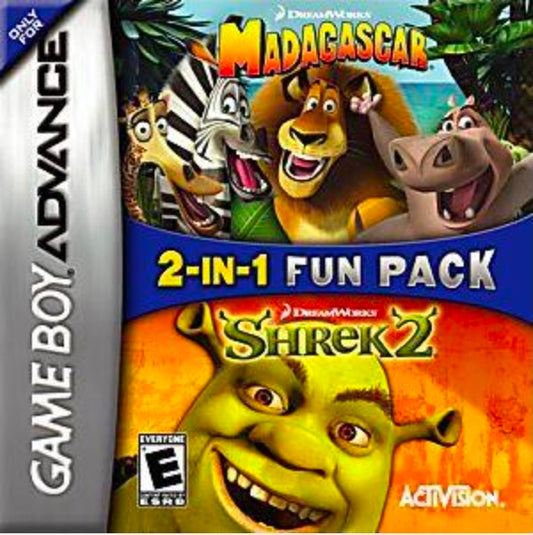Madagascar And Shrek 2 - Game Boy Advance