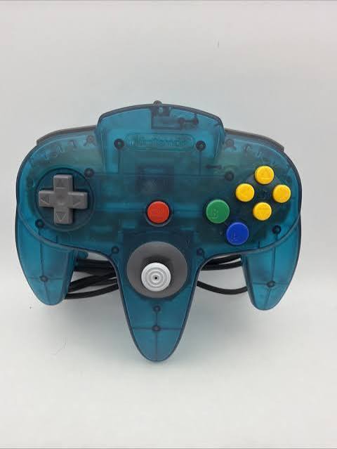 nintendo 64 ice blue