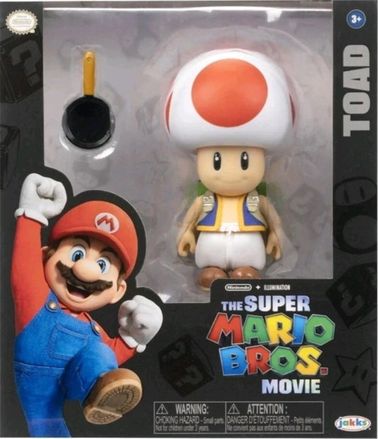 Figurine Nintendo Super Mario Bros Movie TOAD Jakks 5 pouces - Figurines