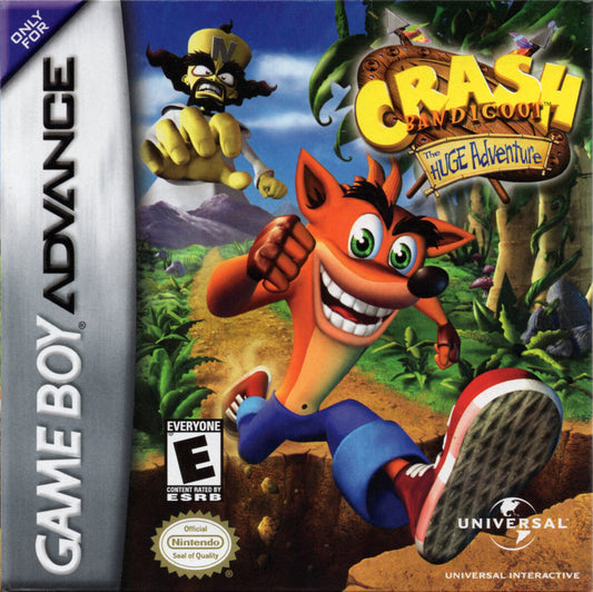 Crash Bandicoot The Huge Adventure - Game Boy Advance