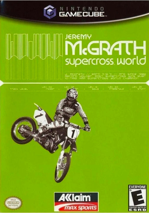jeremy mcgrath supercross world game cube