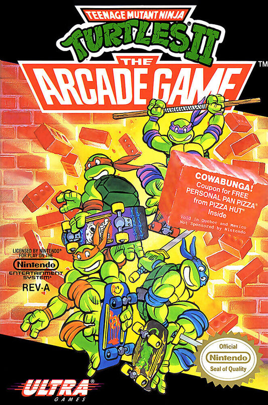 TEENAGE MUTANT NINJA TURTLES 2 THE ARCADE GAME - NINTENDO