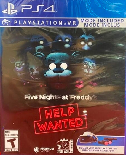 five nights at freddys help wanted vr playstation 4