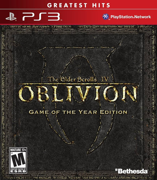 Elder Scrolls IV Oblivion Game of the Year - Playstation 3